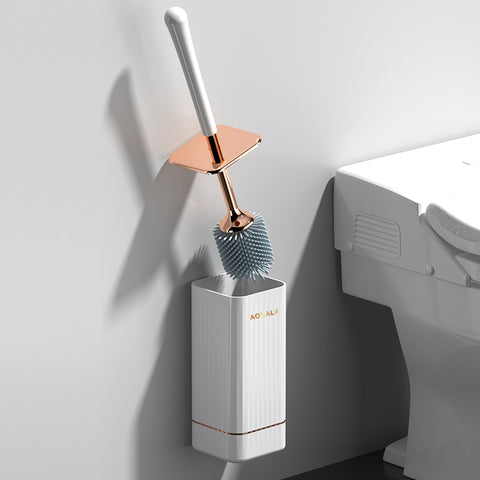 AOKALA Silicone Toilet Brush with Holder