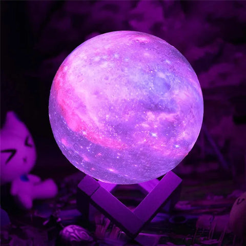 MERRYHOME Moon Lamp – Color-Changing 3D LED for Kids & Adults