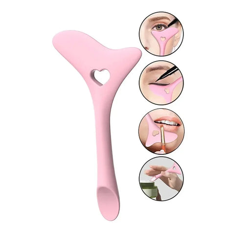 CNKESS Eyeliner & Eyebrow Stencil – Multi-Functional Silicone Makeup Tool