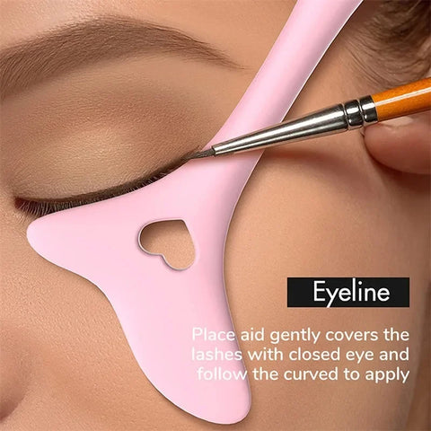 CNKESS Eyeliner & Eyebrow Stencil – Multi-Functional Silicone Makeup Tool