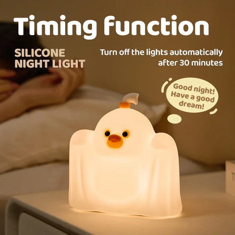 Buyalux Kids’ Night Light – Adorable Duck Lamp with LED & Touch Sensor