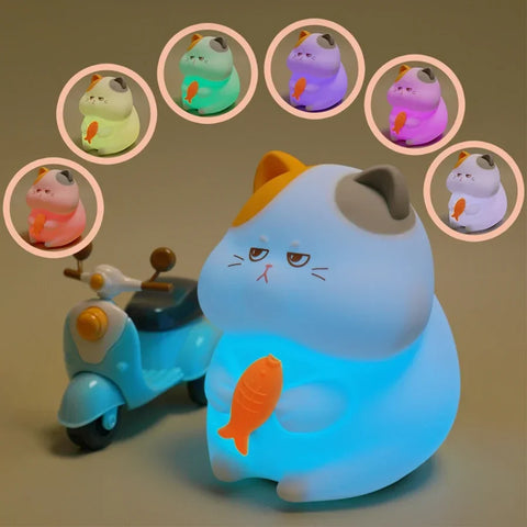 GGBEE Animal Night Light – Cute Puppy, Cat & Capybara Silicone Lamp