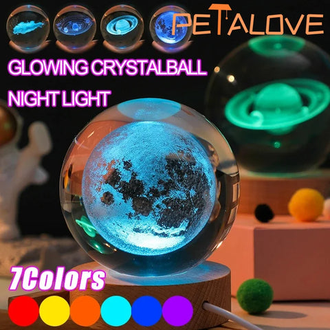 RGB Crystal Ball LED Night Light