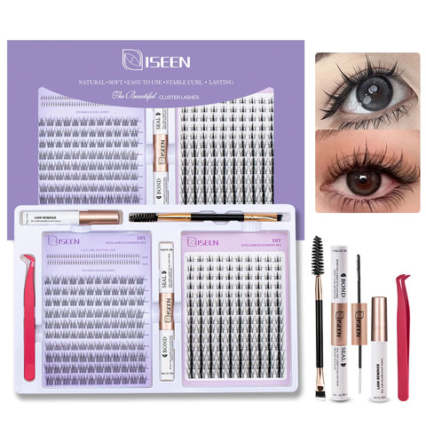 Cat Eye Cluster Lashes – Natural Long DIY Eyelash Extensions