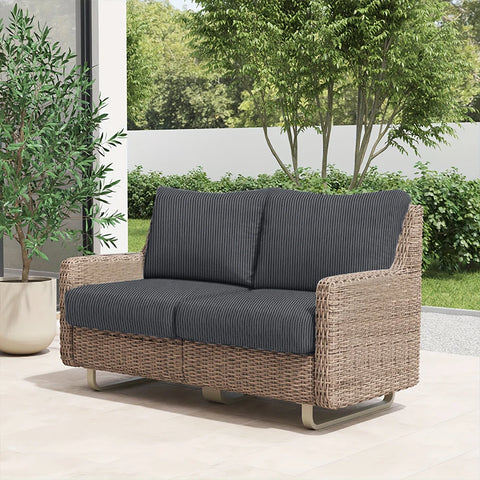 Striped Jacquard Patio Sofa Cover Elastic Luxury Fabric Sofa Seat Cushion Case Home Decor Thick Dustproof Outdoor Sofa Slipcover