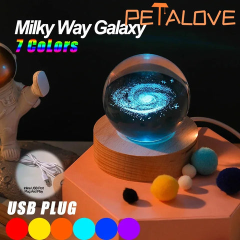 RGB Crystal Ball LED Night Light