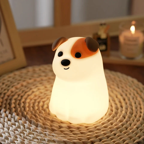 GGBEE Animal Night Light – Cute Puppy, Cat & Capybara Silicone Lamp
