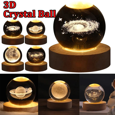 RGB Crystal Ball LED Night Light