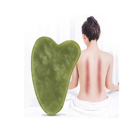 YHCTEC Natural Jade Gua Sha Board – Body & Facial Massage Tool