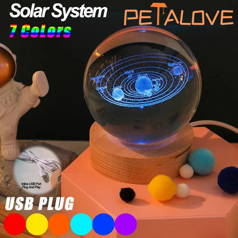 RGB Crystal Ball LED Night Light
