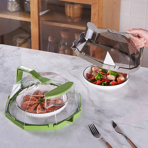 Microwave Cover for Food In Microwave Oven Water Injection Diversion Splatter Cover Food Cover Guard Lid for Kitchen Gadgets