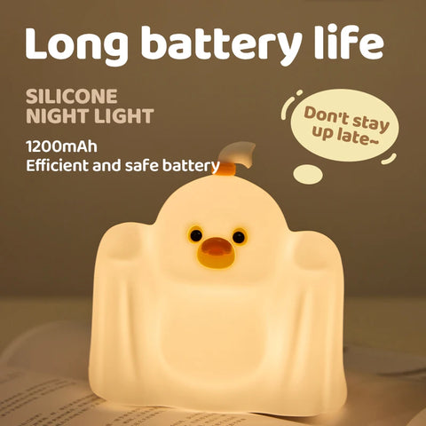 Buyalux Kids’ Night Light – Adorable Duck Lamp with LED & Touch Sensor