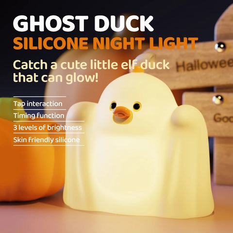 Buyalux Kids’ Night Light – Adorable Duck Lamp with LED & Touch Sensor