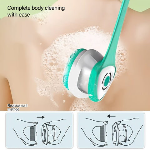 ADKING 6-in-1 Rechargeable Electric Shower Brush – Full Body Cleansing & Exfoliation