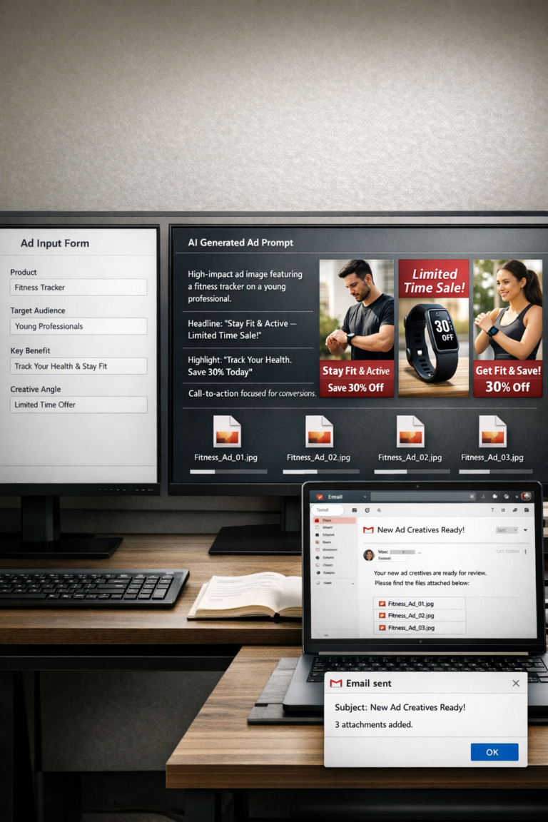 AI Ad Creative Agent™ – AI-Powered Ad Visual Automation for Performance Marketing
