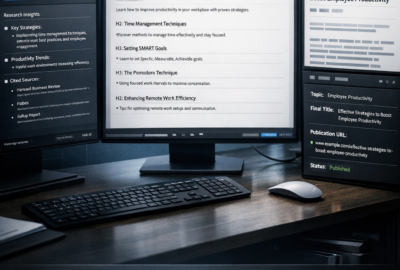 Automated Content Publisher™ – AI Agent for Research-Driven SEO Writing, Publishing & Intelligent Notifications