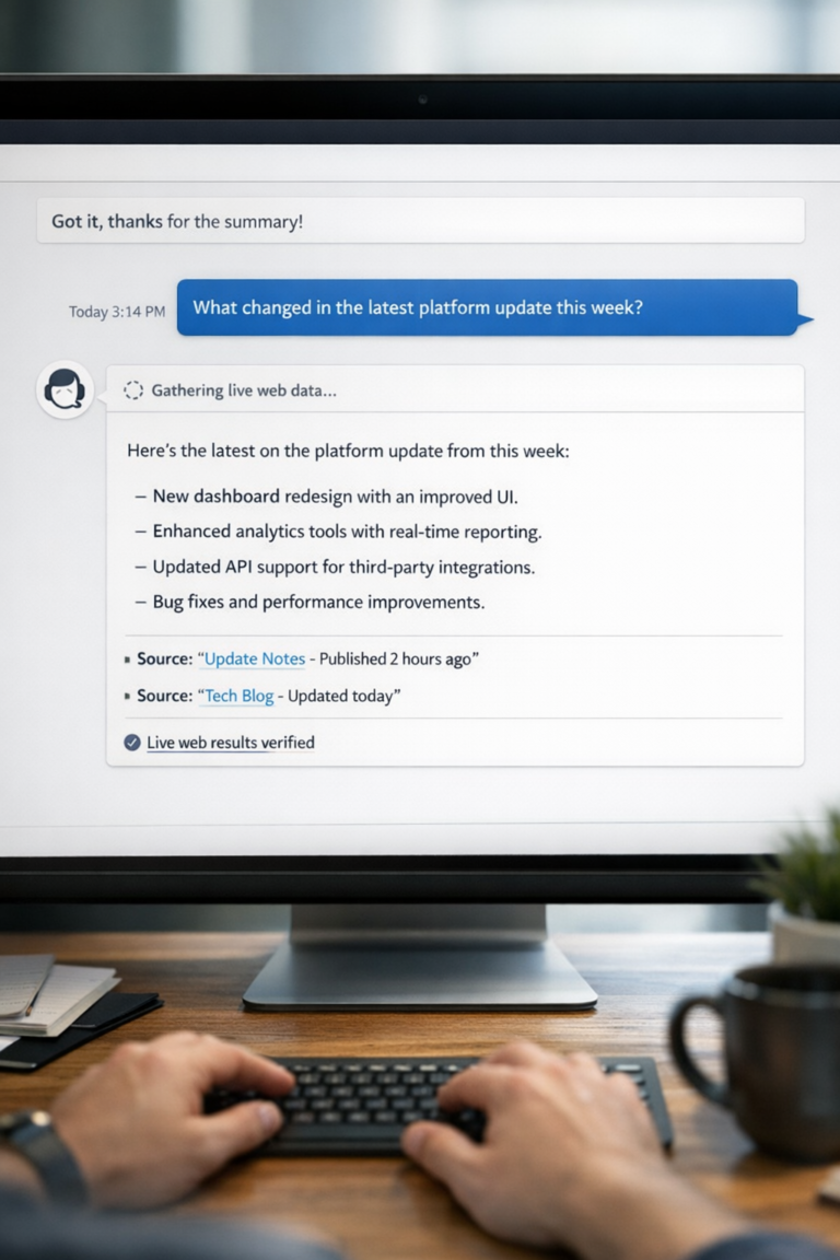 Conversational Web Search Agent™ – AI Agent for Real-Time Q&A, Live Web Research & Intelligent Content Discovery