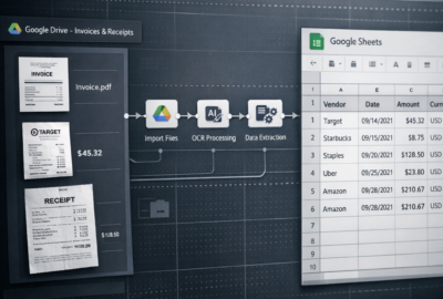 OCR Data Extractor™ – AI Agent for Automated Receipt Scanning, Data Extraction & Google Sheets Logging