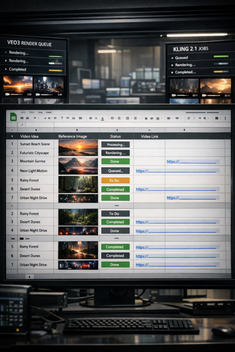 VEO3 + Kling 2.1 Video Generator™ – AI Agent for Bulk Video Creation, Prompt Management & Content Automation
