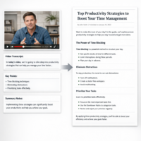 YouTube Repurposing Engine™ – Automated Blog Conversion Blueprint